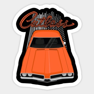 Oldsmobile Cutlass 1969 - orange Sticker